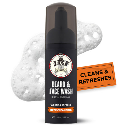 Bottle of Jack the Barber Beard and Face Wash