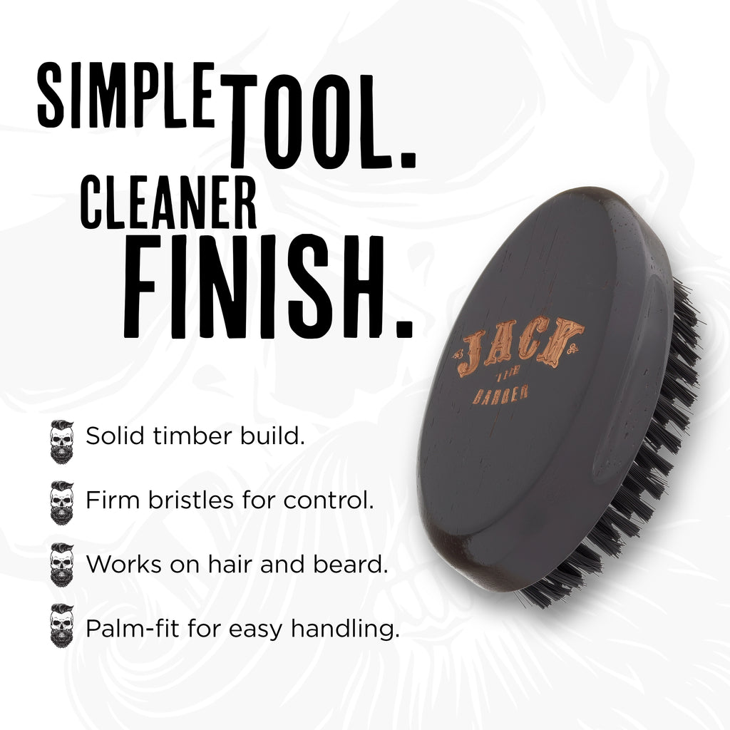 Jack the Barber Oval Hair & Beard Brush — product detail 1 of 8