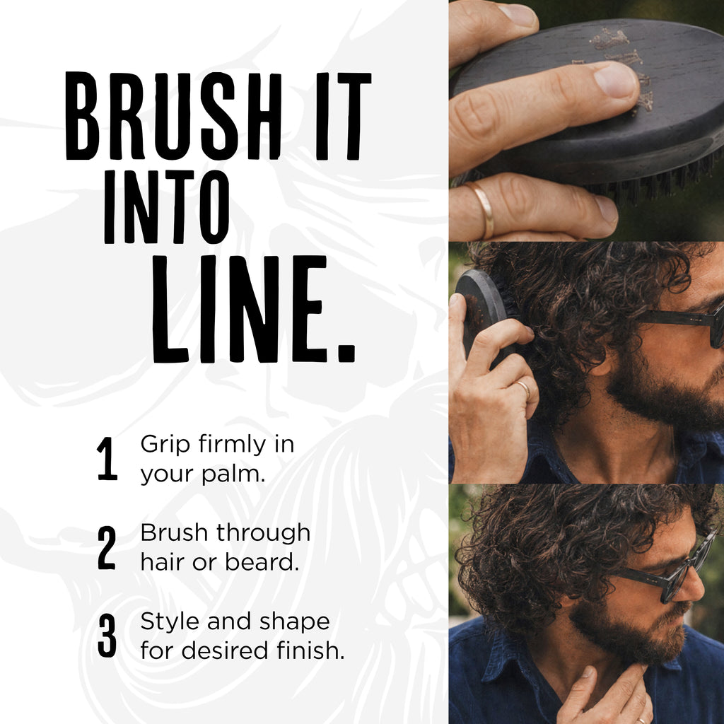 Jack the Barber Oval Hair & Beard Brush — product detail 3 of 8