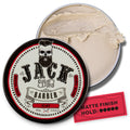 Tin of Jack the Barber Hair Clay on a white background