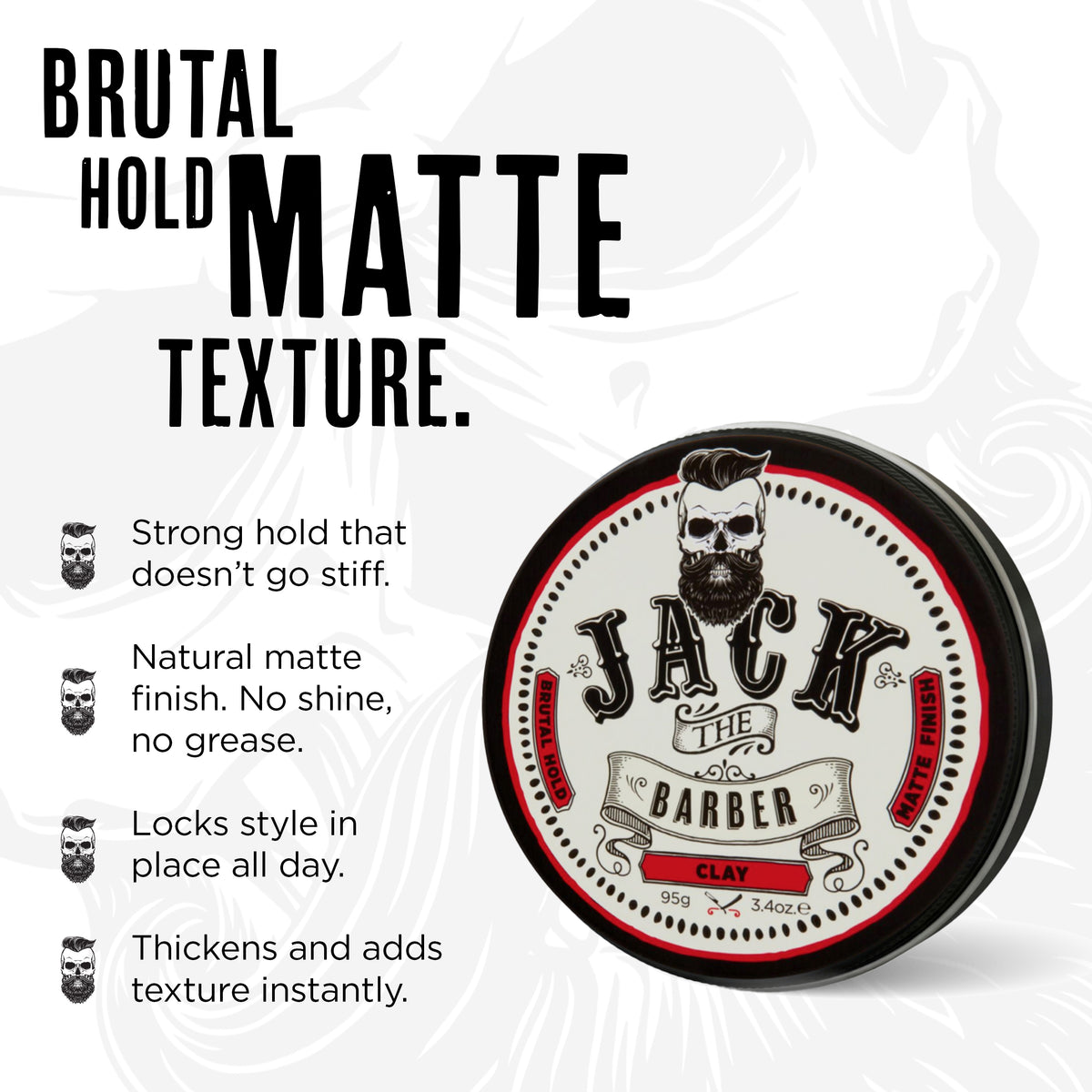 Jack the Barber Hair Clay — product detail 1 of 9