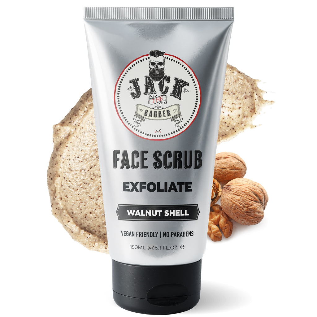 Jack the Barber Face Scrub with walnut shell