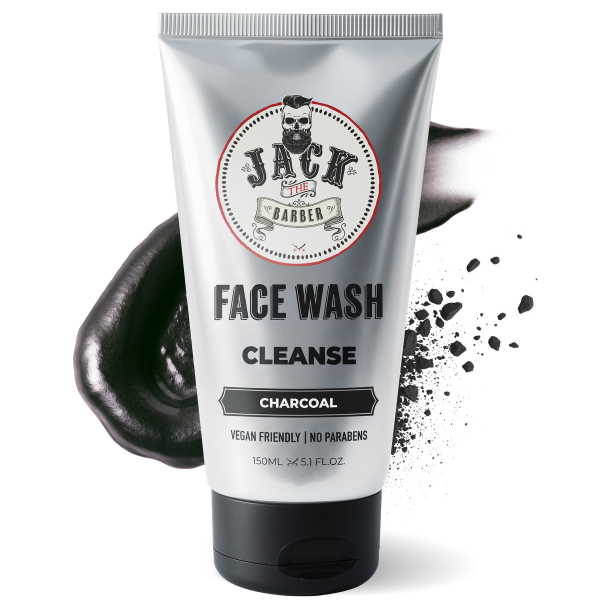 Jack the Barber Face Wash with active charcoal