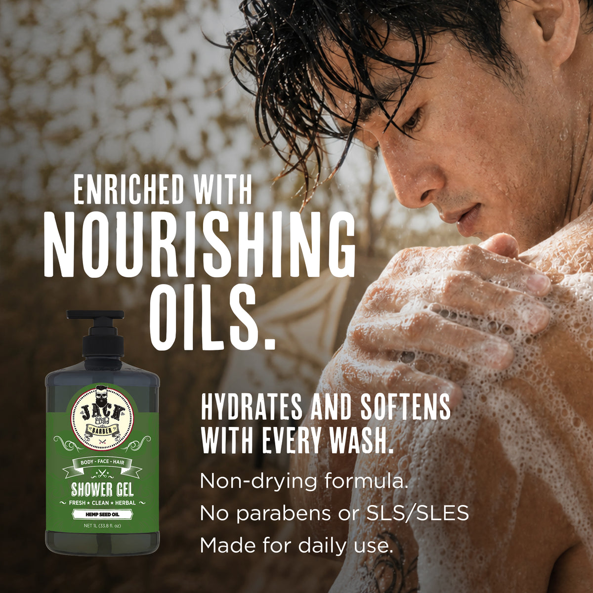 Jack the Barber Hemp Seed Oil Shower Gel — product detail 4 of 8