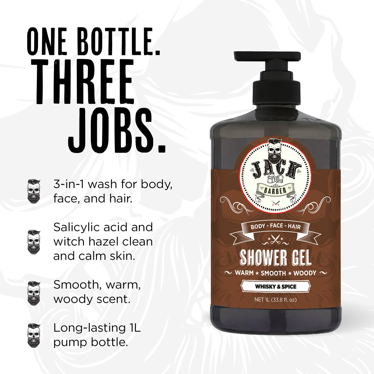 Jack the Barber Whisky & Spice Shower Gel — product detail 1 of 9