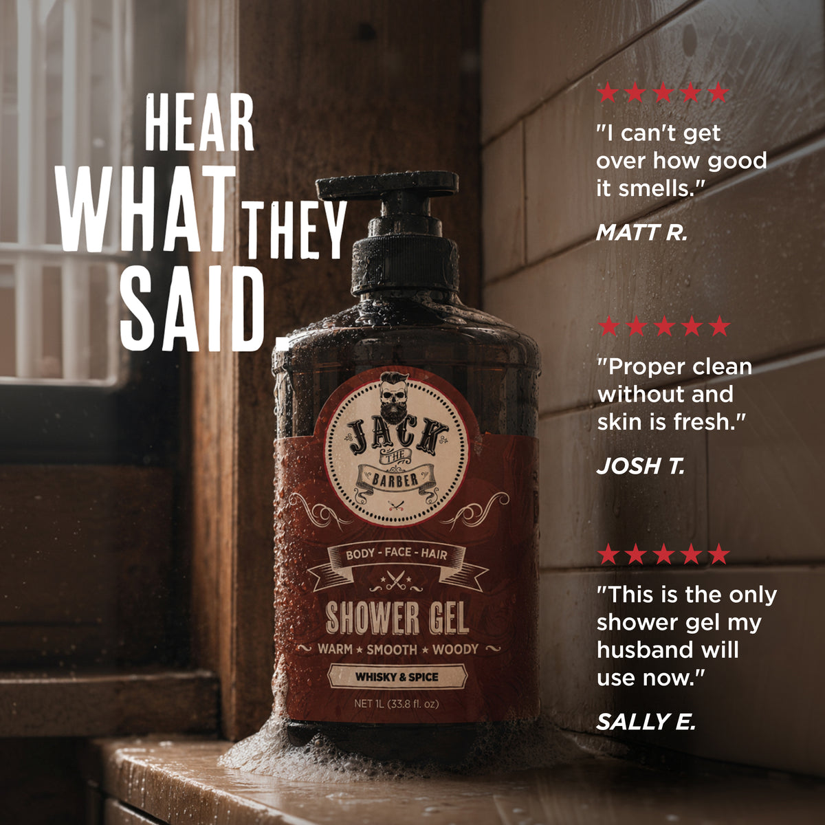 Jack the Barber Whisky & Spice Shower Gel — product detail 7 of 9