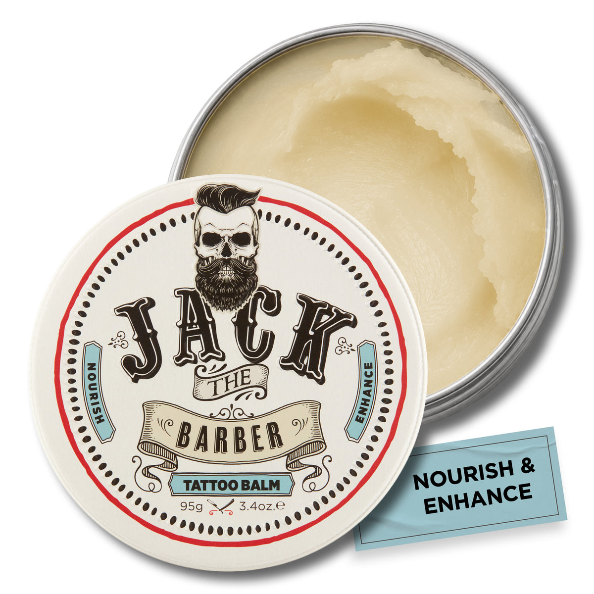 Tin of Jack the Barber Tattoo Balm