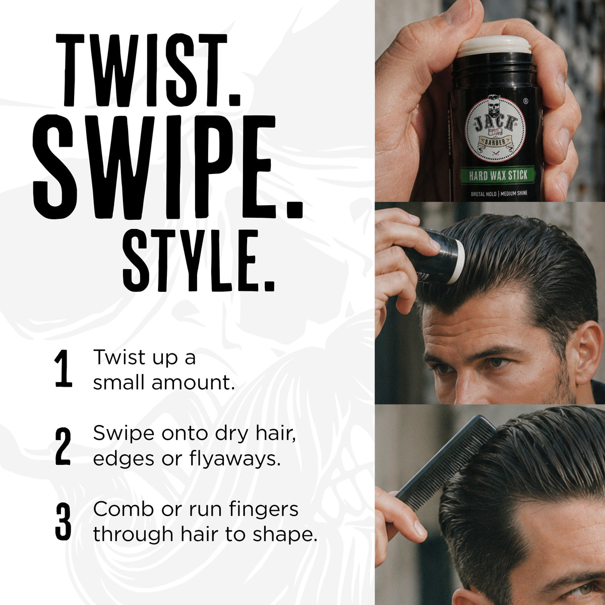 Jack the Barber Hard Wax Stick — product detail 3 of 8